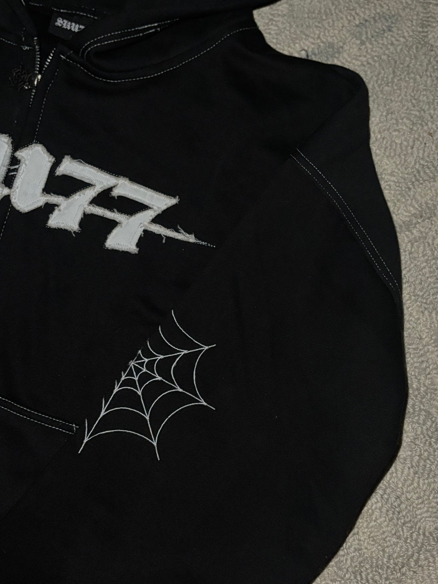 Dark Web Zip Up (Black)
