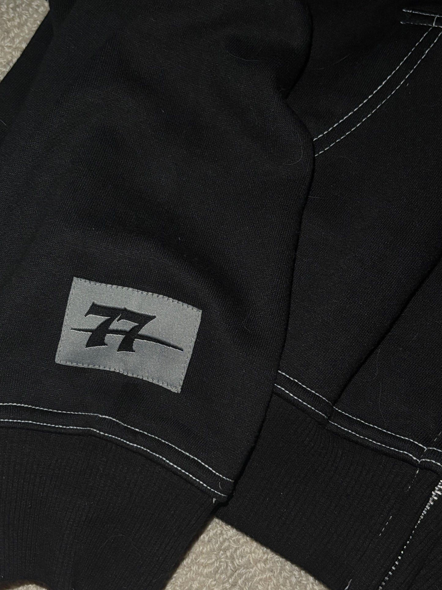 Dark Web Zip Up (Black)