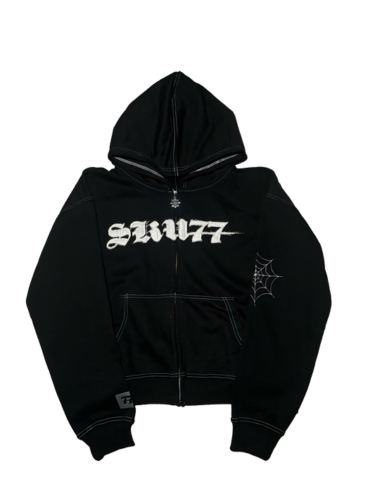 Dark Web Zip Up (Black)