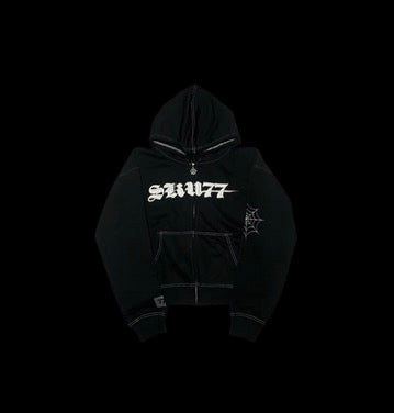 Dark Web Zip Up (Black)