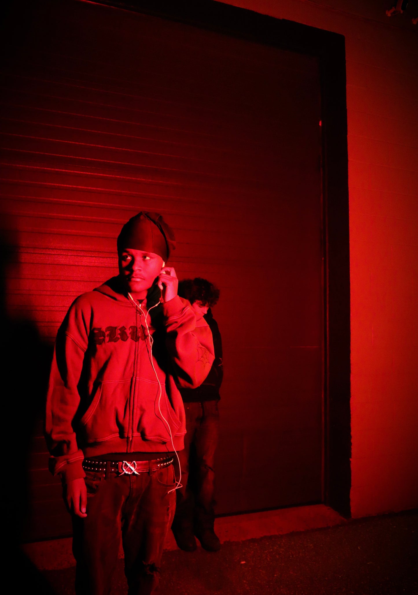 Dark Web Zip Up (Charcoal)