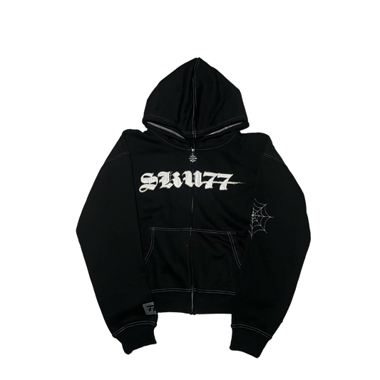 Dark Web Zip Up (Black)