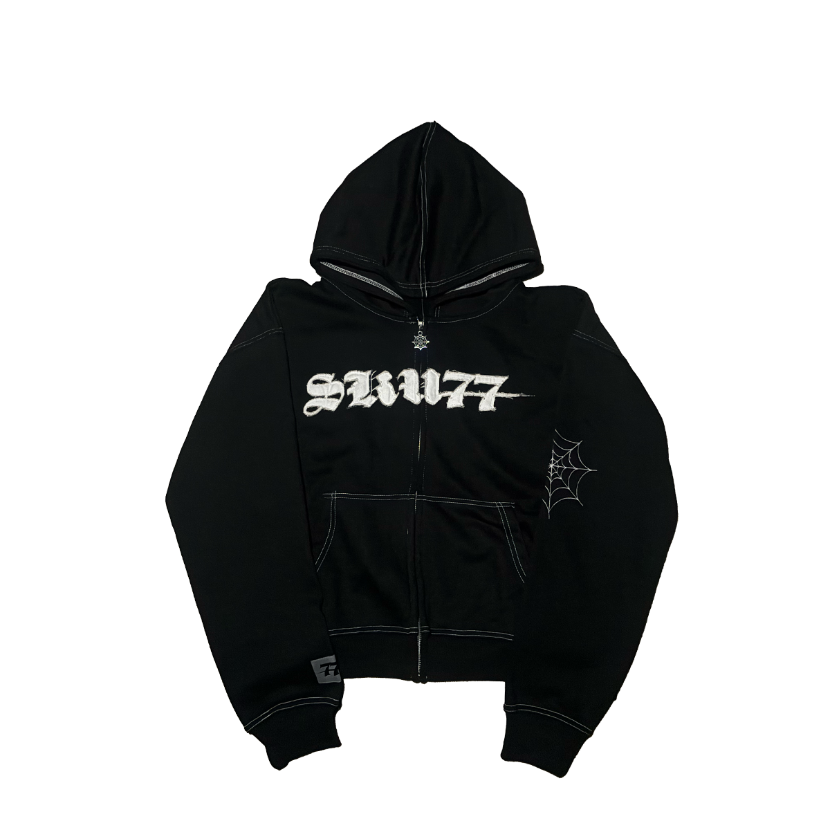 Dark Web Zip Up (Black)